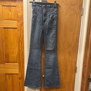 We The Free Dark Blue Flare Jeans, NEVER WORN!